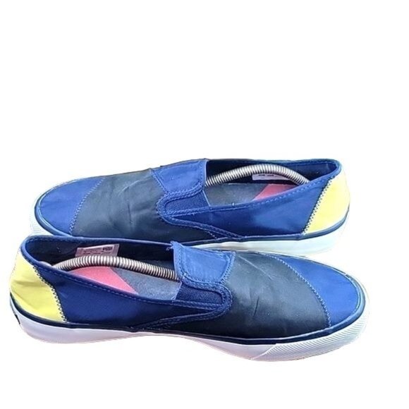 Mens Sperry STS 19283 Skateboard Loafer Blue/Black/Yellow Size 10.5 - Picture 4 of 11